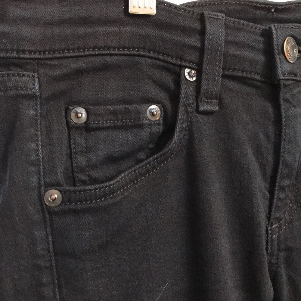 rag & bone jeans sz 25 black low rise cut 15599 Color: Nero Cotton blend - Picture 4 of 10